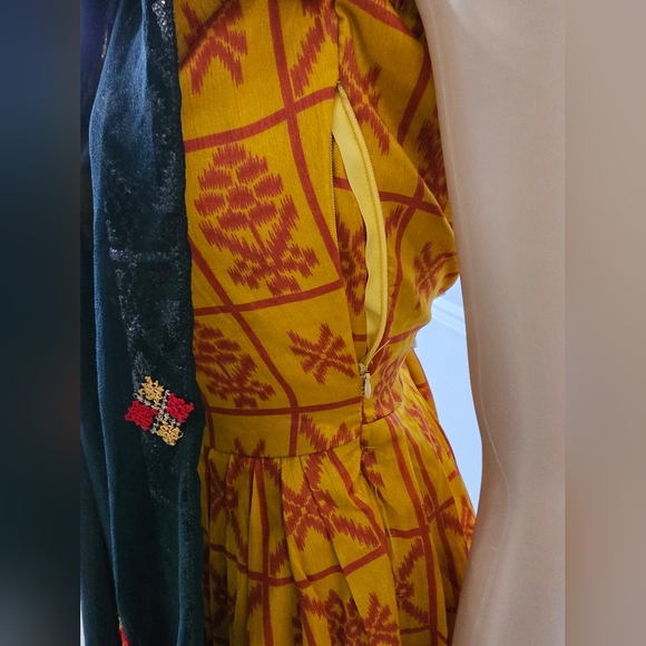 Rust Orange anarkali Suit For Women 2 PC set ethnic Indian wear anarkali suit - Picture 4 of 10